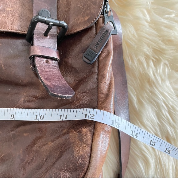 RUDSAK | Vintage Distressed FW1998 Collection Leather Satchel Purse Bag Backpack - Picture 11 of 12